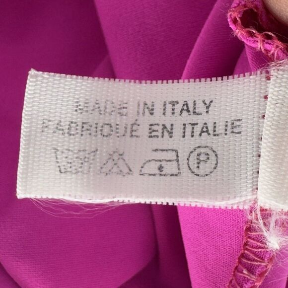 ROBERTO CAVALLI Freedom Mock Neck Tank  Active‎ Top Sleeveless Size 42 Magenta - Picture 10 of 11